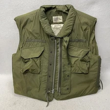 Armor Body Fragmentation Protective Vest W/ 3/4 Collar Sz X-Large Vintage 1969
