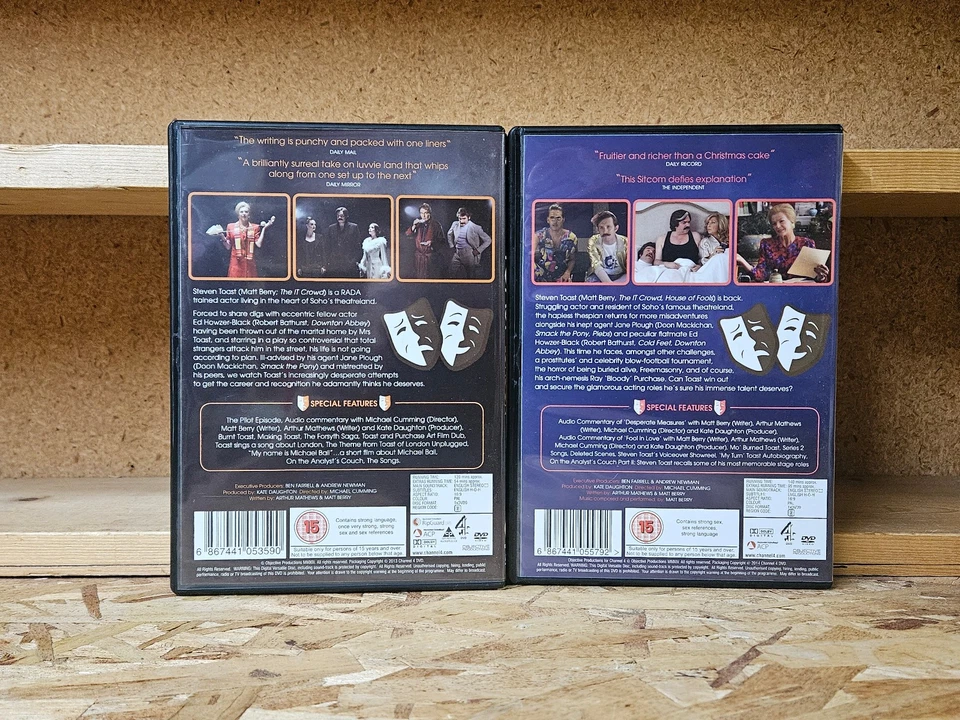 TOAST OF LONDON SEIRES 1 & 2 DVD SET Channel 4 MATT BERRY PAL REGION 2 - Image 4 of 4