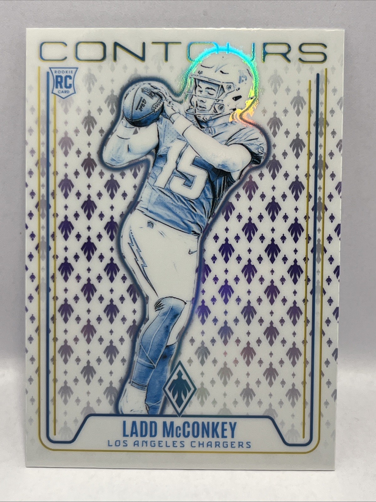 2024 Panini Phoenix - Contours Ladd McConkey #CON-LMY Purple (RC)
