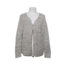 One Two, Strickjacke, Damen, Größe: XXL, Grau/Weiß #Sox