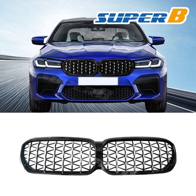 Fit 2021-2024 BMW G30 5-Series LCI Front Bumper Grill Diamond Galaxy Grille