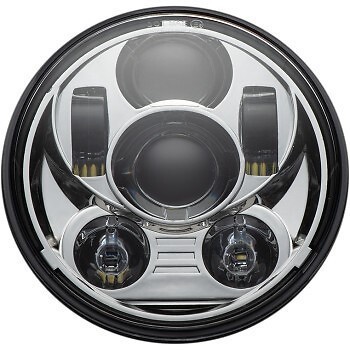 Custom Dynamics Chrome 5.75'' LED Headlamp Headlight for Harley