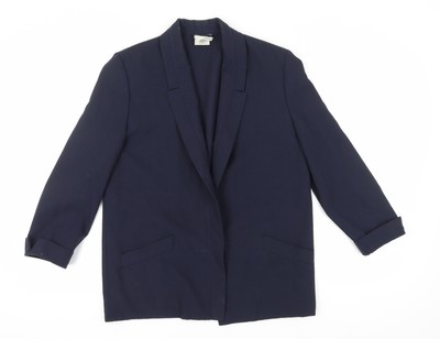 Jacques Vert Damenblazer marineblau   Größe 12, klassische Arbeitskleidung