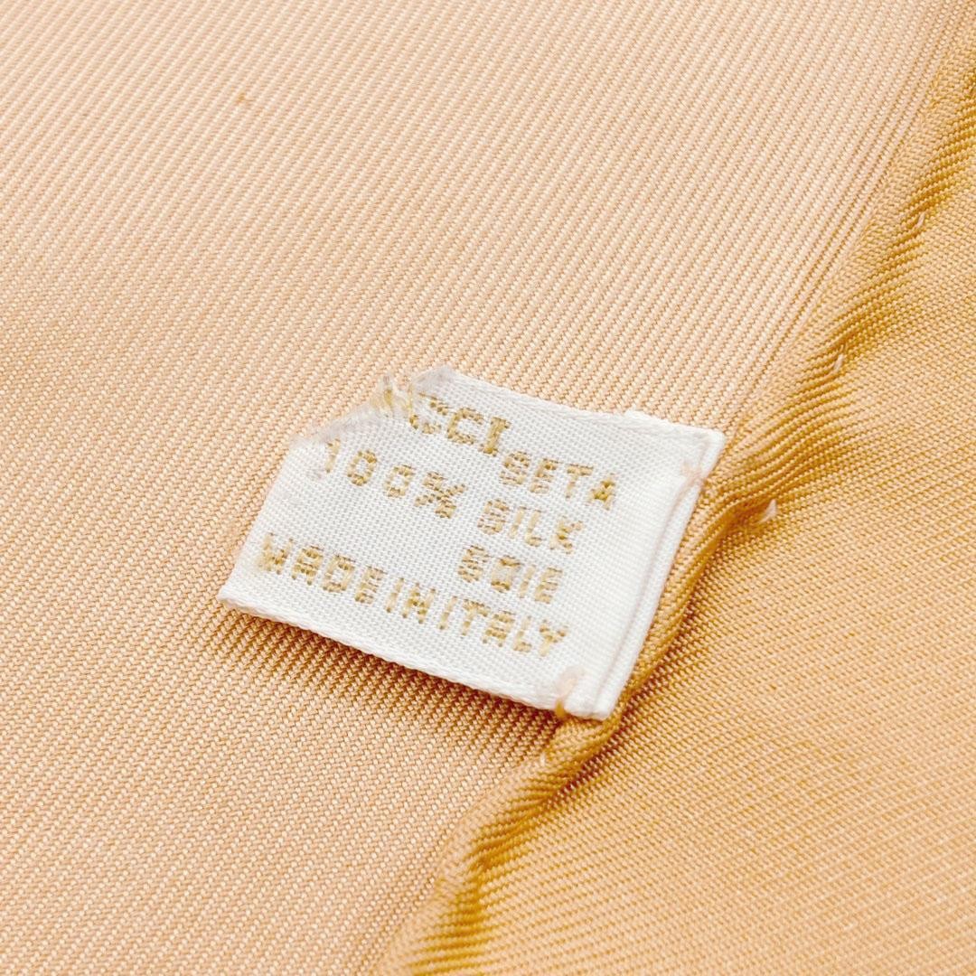 Gucci Pansy Floral Silk Scarf in Salmon Pink　86cm*87cm thumbnail 8