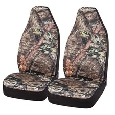 Mossy Oak Full Camo Seat Covers High Back - Made With Rip-stop Oxford Fabric...