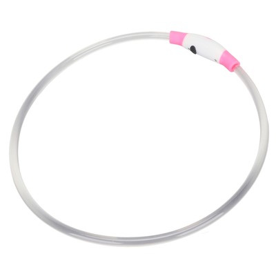 LED Dog Collar USB Rechargeable Adjustable TPU Dog Collar Waterproof Glowing CB