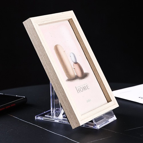 Two Part Adjustable Clear Acrylic Display Stand Easel for Home Office Supplies - Picture 3 of 15