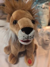 Lion Stuffed Animal Sings "In the Jungle" Wags Tail PBC International Inc