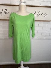 Lilly Pulitzer Cassie Women Small Green 100% Pima Cotton Shift dress NWOT