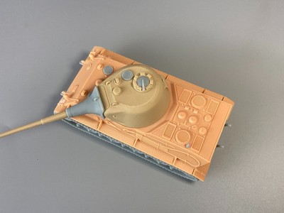 3D printing 1/72 German Panzerkampfwagen VII Lowe tank unpainted