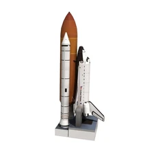 Unassembled 1/150 Space Shuttle Atlantis Paper Model Handmade Space Rocket Craft