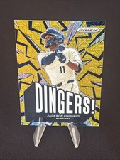 2025 Panini Prizm - Dingers! Jackson Chourio, Jackson Chourio #1 Numbered 19/25
