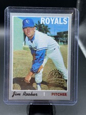 Jim Rooker 2019 Topps Heritage #222 1970 Buyback Royals