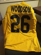 Pittsburgh Steelers Rod Woodson #26 Football Jersey Yellow Black White auto wCOA