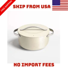 Caraway Home 6.5qt Nonstick Ceramic Dutch Oven Color CREAM NEW IN BOX
