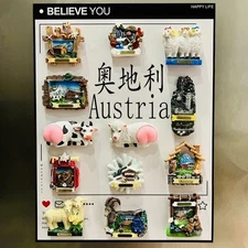 Austria Kitzbühel Stubai Sölden Travel Souvenir 3D Fridge Magnet – Alpine Decor