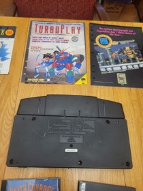 Rare TurboGrafx-16 Console Lot + Keith Courage + Bonk + 3 TurboPlay Magazines + 