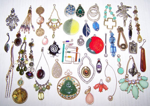 Jewelry Parts Lot Craft JewelryMaking Art Acrylic Abstract ArtGlass Stone Buddha