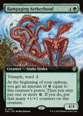 x1 Rampaging Aetherhood - Extended Art R MTG Commander: Aetherdrift M/NM, Englis