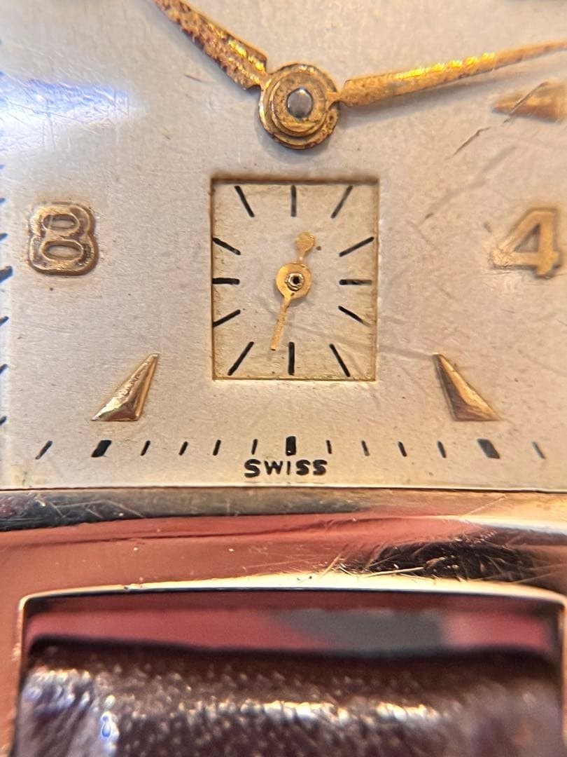 Longines 9lt 10kgf Rectangular Antique Watch 10k … - image 6