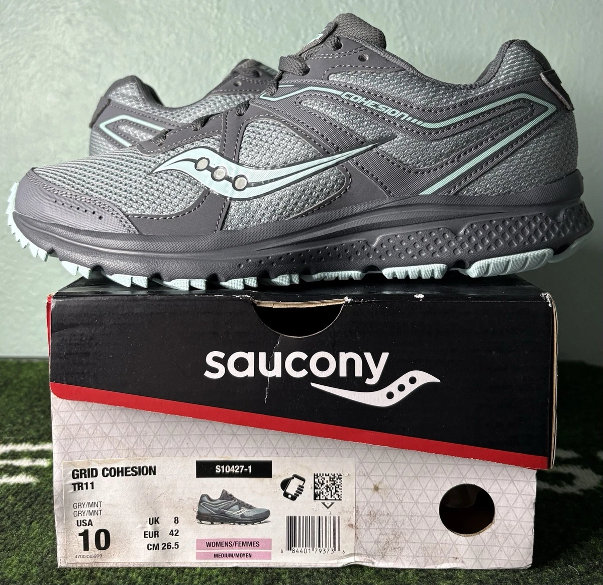 SAUCONY COHESION 10 GRID Running Shoe Sneaker Mens Size 5.5 Saucony Cohesion Grid 10 Gray for sale | eBay main image 4