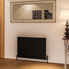 Eastbrook Rosano 600 x 850 Aluminium Radiator Matt Black RRP �472