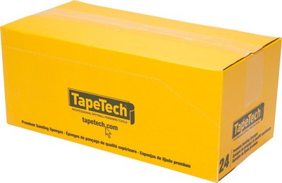 TapeTech Dual Angle Premium Sanding Sponges   Medium/Fine - 24 Pack