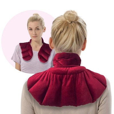 Aroma Season Microwavable Heating Pad Wrap for Neck and Shoulders (Red)