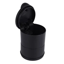 Black  Self Extinguishing Ashtray Portable Travel Home Car Auto Holder B5Q79869