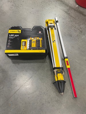 Stabila LAR350 Dual Slope Rotary Laser Level Set 05700