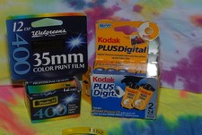 35mm Film 3 rolls total 56 exposures Expired