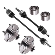 Front LH&RH CV Axle Shaft+Wheel Hub Bearing Kit for Honda Civic 1.8L EX DX LX GX