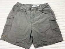 Vintage Columbia Sportswear Cargo Shorts Gray/Green Mens XL Outdoor Hiking 90 s
