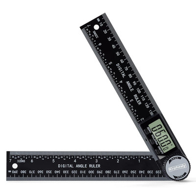 Kirphealy Digital Angle Finder Protractor, 7Inch 200Mm Angle Gauge Professional 