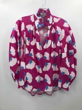 Pre-Owned Raiment Purple Size XS Printed Long Sleeve Blouse