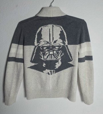 Gap Kids Boys Star Wars cream and grey cardigan sweater  sz XL (12-13 Y Old)