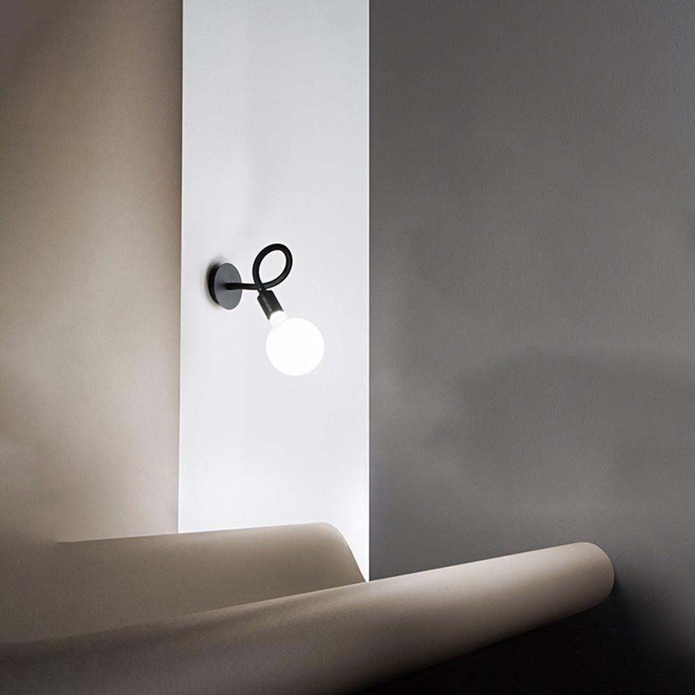 Offerta Applique Moderna Bulbo Nero E27 - Prezzo Top Qualità Extra
