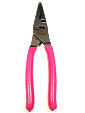 Snap on Tools LN47ACF NEW PINK Soft Grip Talon Grip Long Nose Slip Joint Pliers