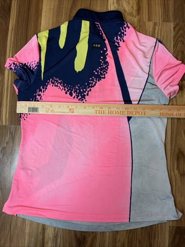 Camisa de golf Jamie Sadock multicolor manga corta para mujer pequeña - Imagen 7 de 9