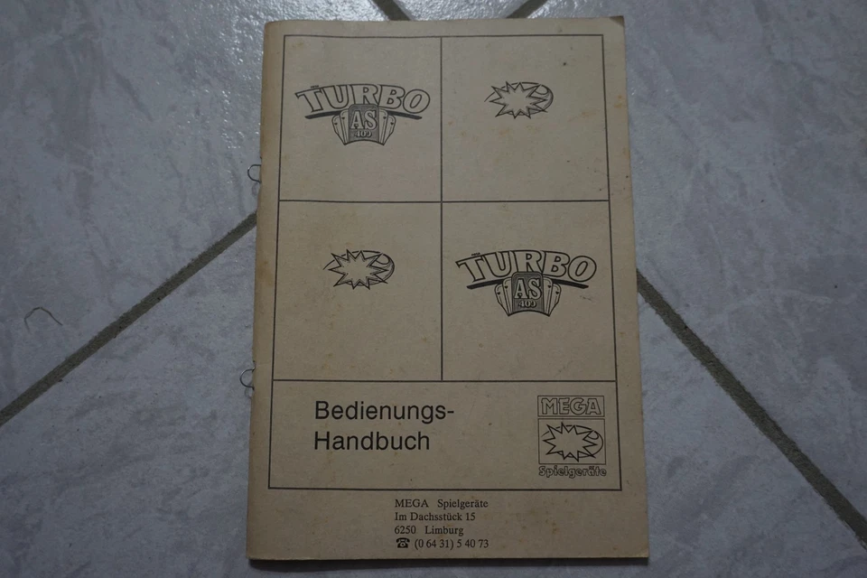 Merkur MEGA - TURBO AS- Anleitung ADP Geldspielgerät Spielautomat Beschreibung 2 - Bild 1 von 1