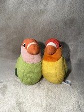 Jellycat A Pair Of Lovely Lovebirds Plush Rare  Retired AUTHENTIC