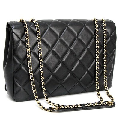Chanel Full Flap Matelasse Chain Shoulder Bag Lambskin No. 19 16930 r15_0924