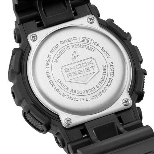 GA-100CY-1AJF G-SHOCK Caution Yellow series Watch gshock Men Black Yellow New - Picture 6 of 7