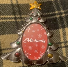 Michaels Studio Decor 3” x 4.25” Christmas Tree Picture Frame NEW NWT