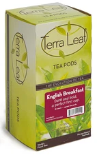 Terra Leaf English Breakfast Tea Pods - 3 Boxes of 18 Single Serve Coffee Pods -