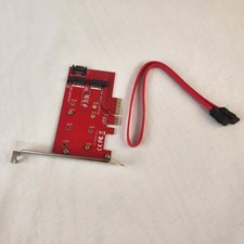 2-Port M.2 B M Key SSD to PCI-E PCI Express 4X 4 Lane Adapter Converter Card