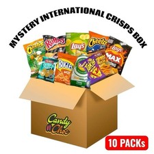 Mystery Crisps International Box (10 Packs) ChipSurprise – Imported Snack Hamper