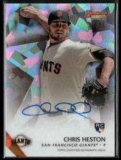 2015 Bowman's Best of Atomic Refractor /50 Chris Heston #B15-CH Auto