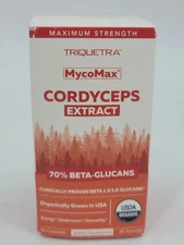 Organic Cordyceps Mushroom Extract - 70% Beta Glucans - Highest Active Nutrie...
