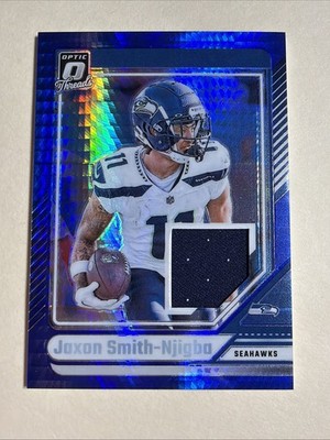 2024 Panini Donruss Optic Threads Jaxon Smith-Njigba #DTB-JSN Relic Jersey Card